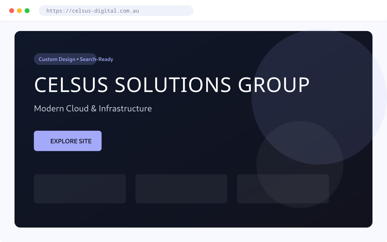 Celsus Solutions Group Website Showcase